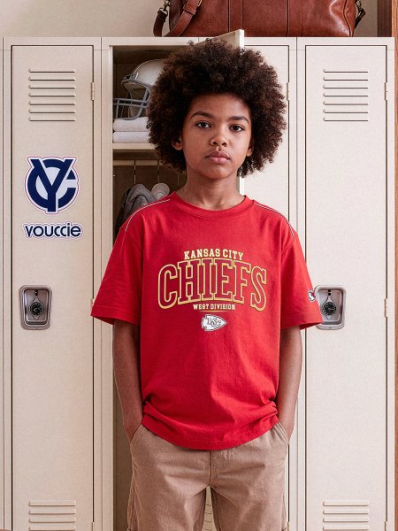 Camiseta Infantil Kansas City Chiefs da NFL Vermelha