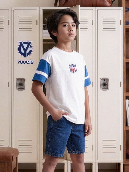 Camiseta Infantil NFL Manga Curta