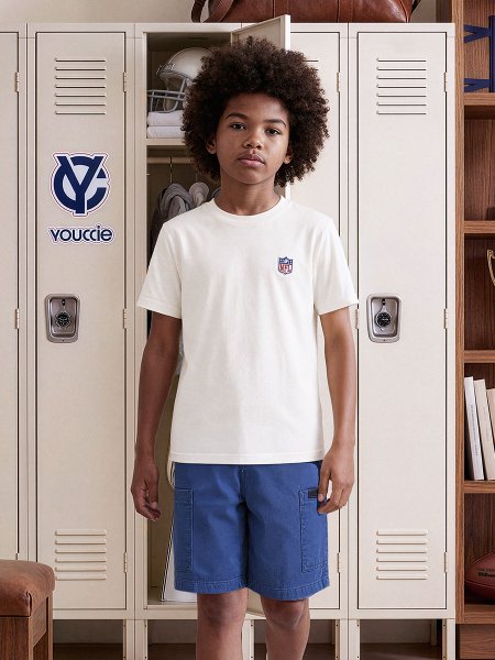 Camiseta Infantil da NFL Off White