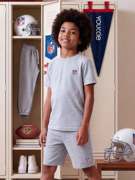 Camiseta Infantil da NFL com Patch Mescla