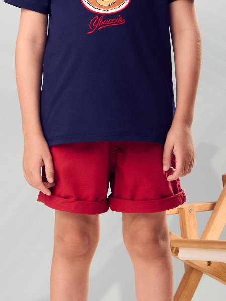 Bermuda Sarja Infantil Azul Marinho Youccie
