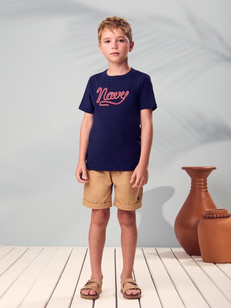 Conjunto Infantil Camiseta e Bermuda Sarja Youccie