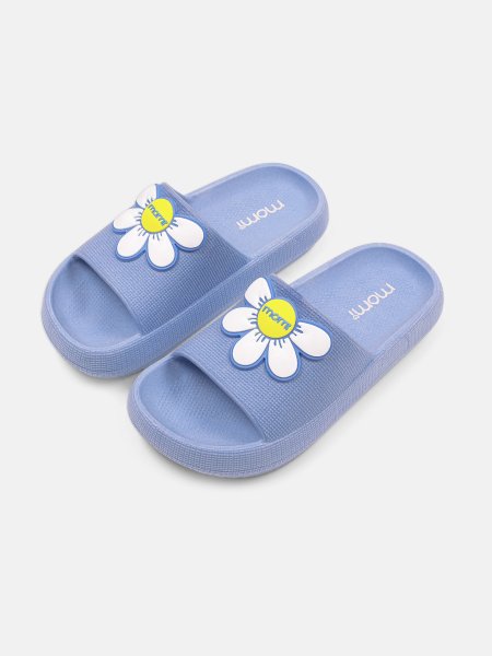 Chinelo Slide Infantil Momi Daisy Azul