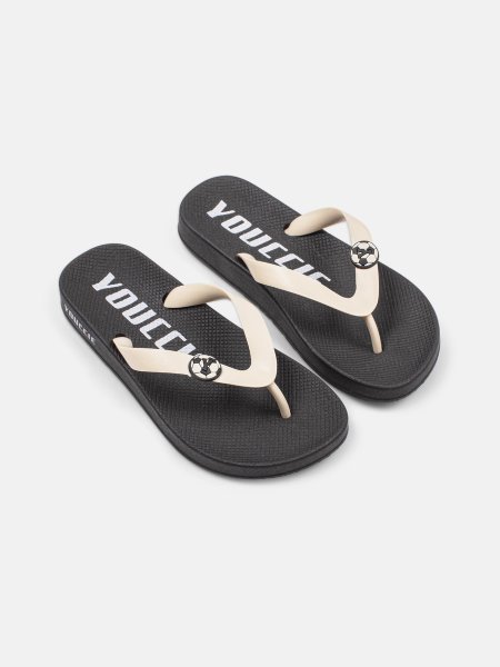 Chinelo Flip Menino Youccie Soccer Preto
