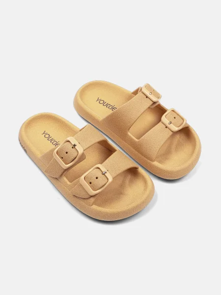 Birken Menino Youccie Double Buckle Bege