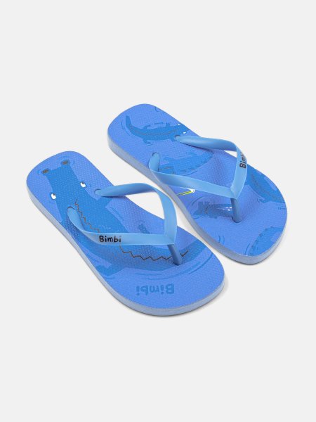 Chinelo Infantil Menino Bimbi Crocodile Azul