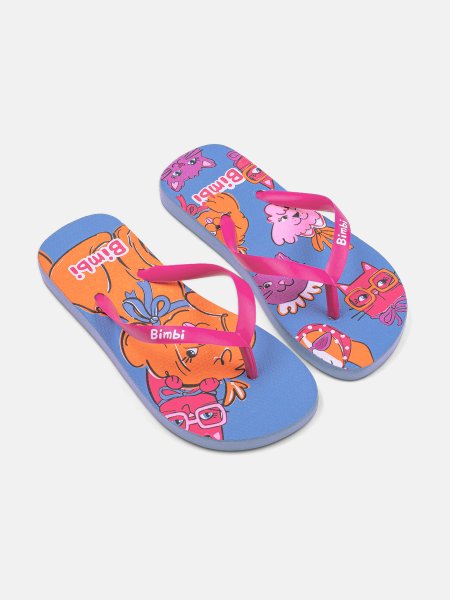 Chinelo Infantil Bimbi Azul Pets Fun