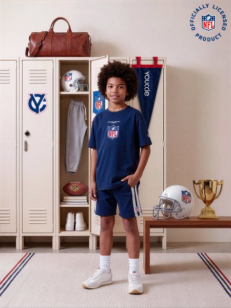 Conjunto Infantil NFL da Youccie Azul Marinho