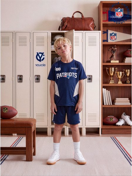 Conjunto Esportivo Infantil England Patriots da NFL