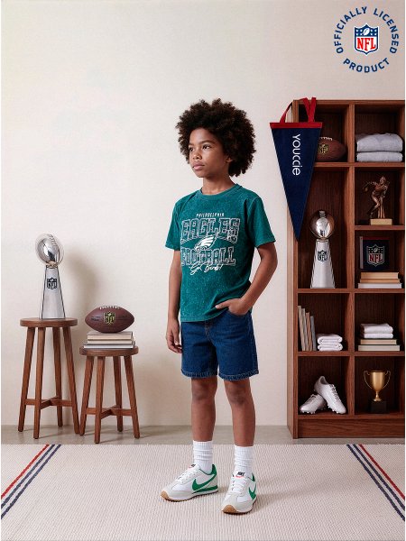 Camiseta Estonada Infantil Philadelphia Eagles da NFL