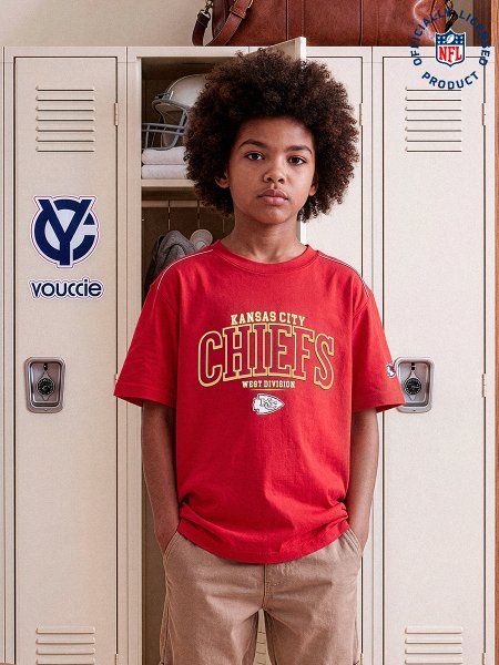 Camiseta Infantil Kansas City Chiefs da NFL Vermelha