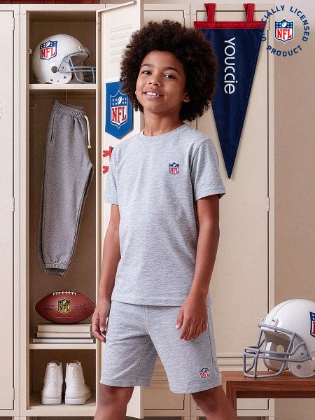 Camiseta Infantil da NFL com Patch Mescla