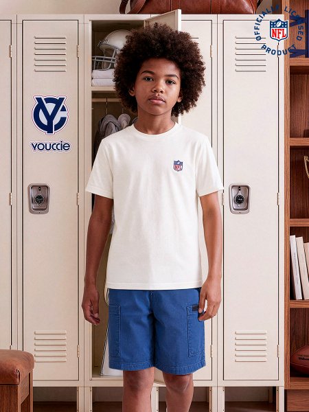 Camiseta Infantil da NFL Off White