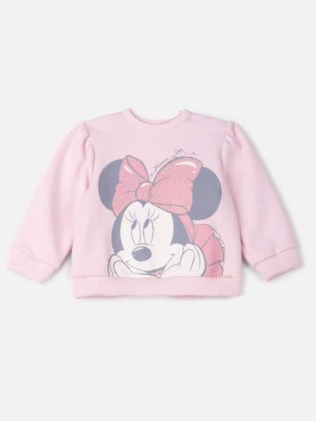 Casaco de Moletom Rosa da Minnie